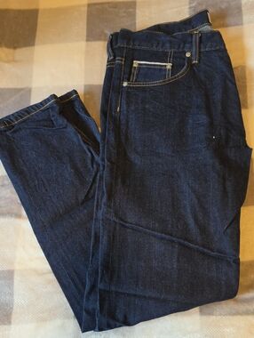 Naked & Famous Denim Dark Indigo Slim Straight Jeans